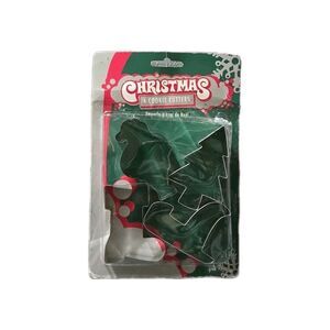 Christmas Cookie Cutters Set of 4 New in Package - Baking Holiday Kitchen Metal